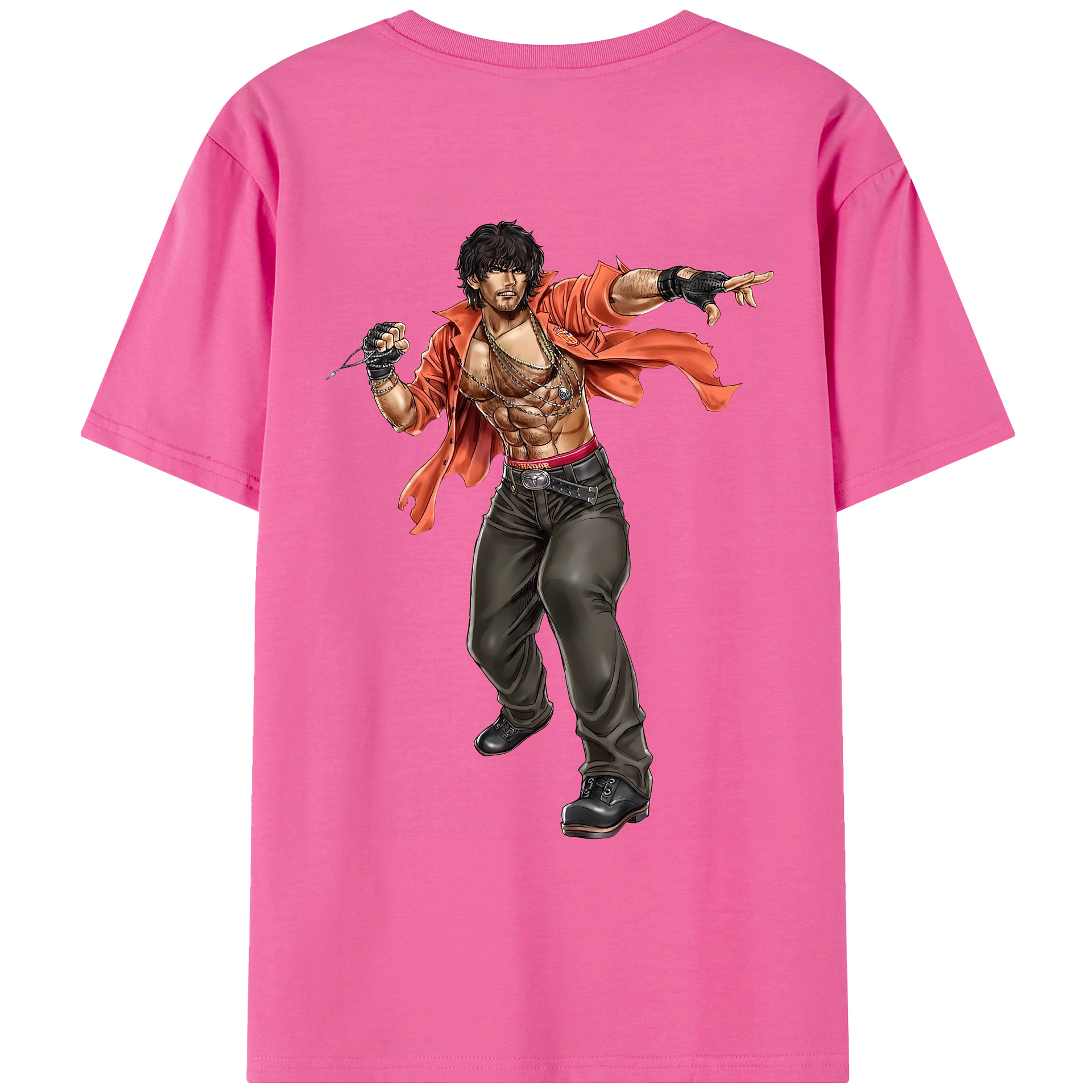 （画像用） 北斗の拳 Fist of the North Star レディース半袖Tシャツ(バックプリント)